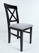 Стілець обідній дерев'яний для вітальні, їдальні, кухні колір венге Ікс OLB