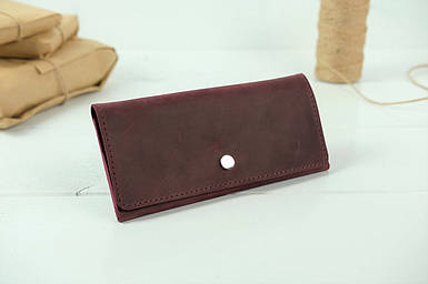 Жіночий гаманець Флай з натуральної шкіри колір Бордо