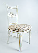 Стілець для вітальні в класичному стилі  з масиву дерева Річард OLB, колір та оббивка на вибір