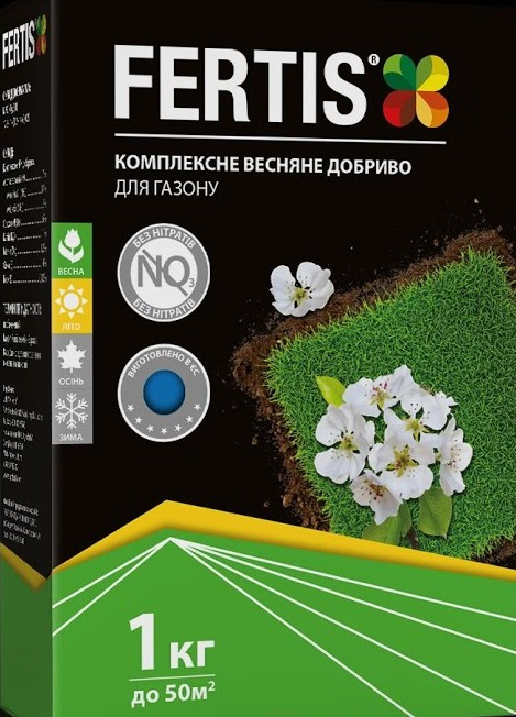 Добриво весняне для газону NPK 17-6-11 (1 кг), FERTIS