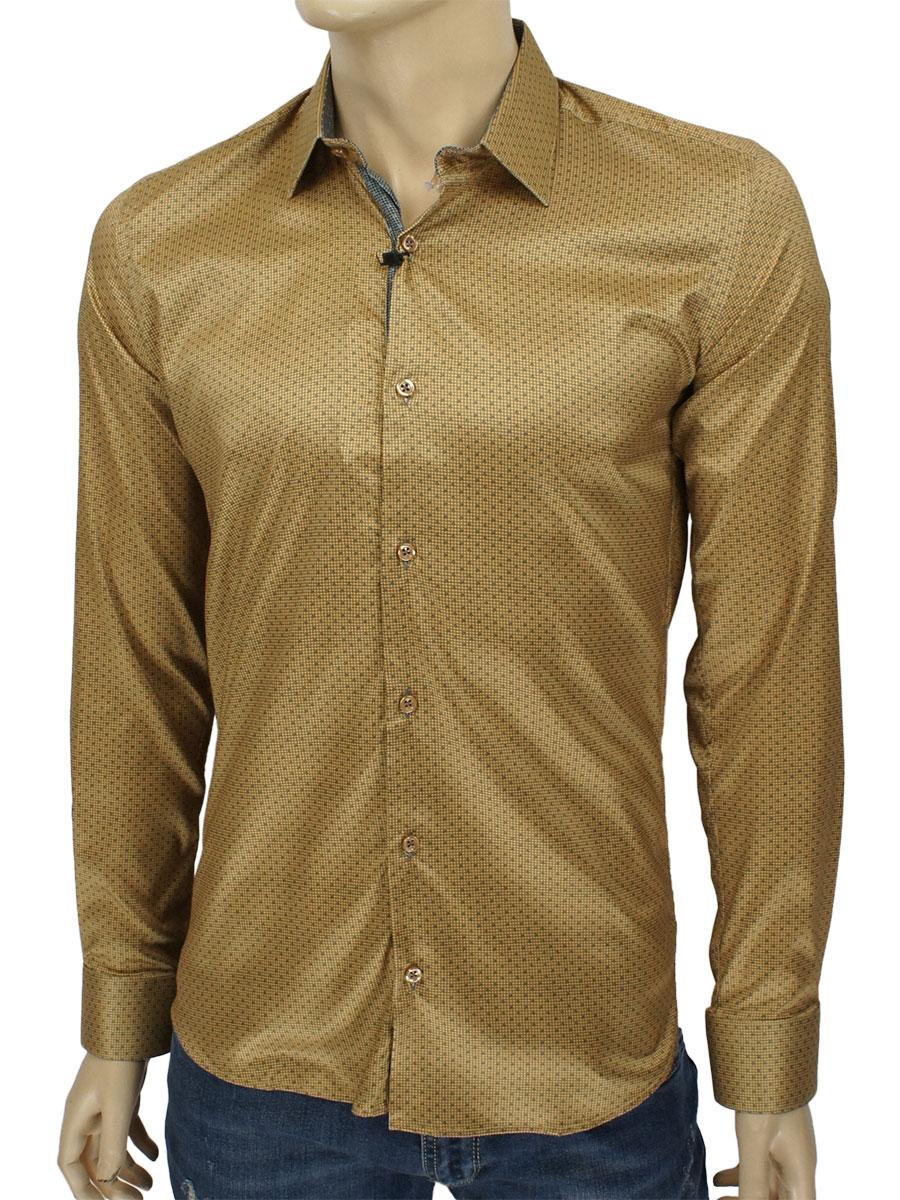 Бавовняна чоловіча сорочка Negredo Art.1073 C: 04 з дрібним принтом, фото 1