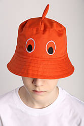 Літня бавовняна дитяча панама Акула оранжевий Babasik