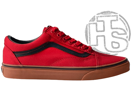 Чоловічі кеди Vans Old Skool Racing Red Black (Gum) VN0A38G1MLP, фото 1