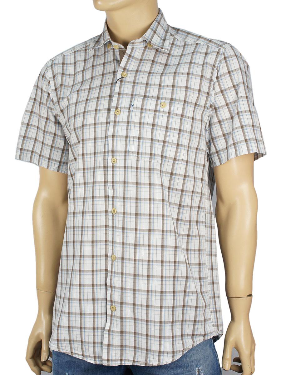 Чоловіча сорочка Negredo 0310 NKI 18 в коричневу клітинку, фото 1