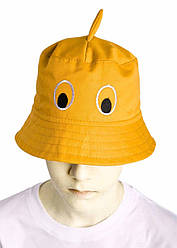 Літня бавовняна дитяча панама Акула гірчиця Babasik