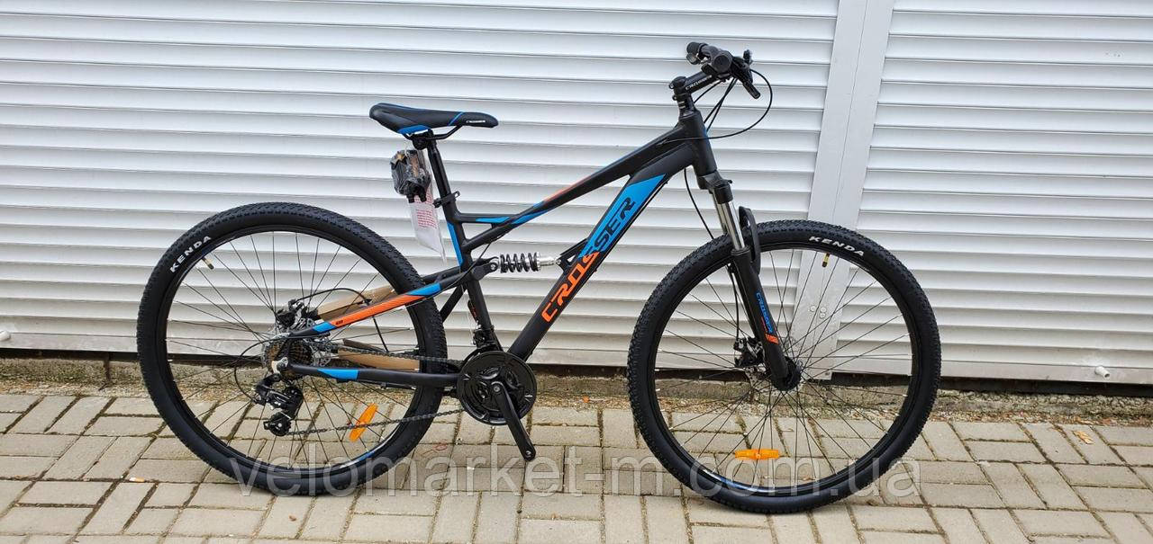 Велосипед 29" Crosser Stanley 19" чорно-синій