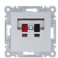 Акустична розетка Hager Lumina (срібляста)