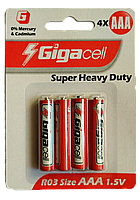 Батарейка "Gigacell" AAА / R03 ( мініпальчик ) 4 шт