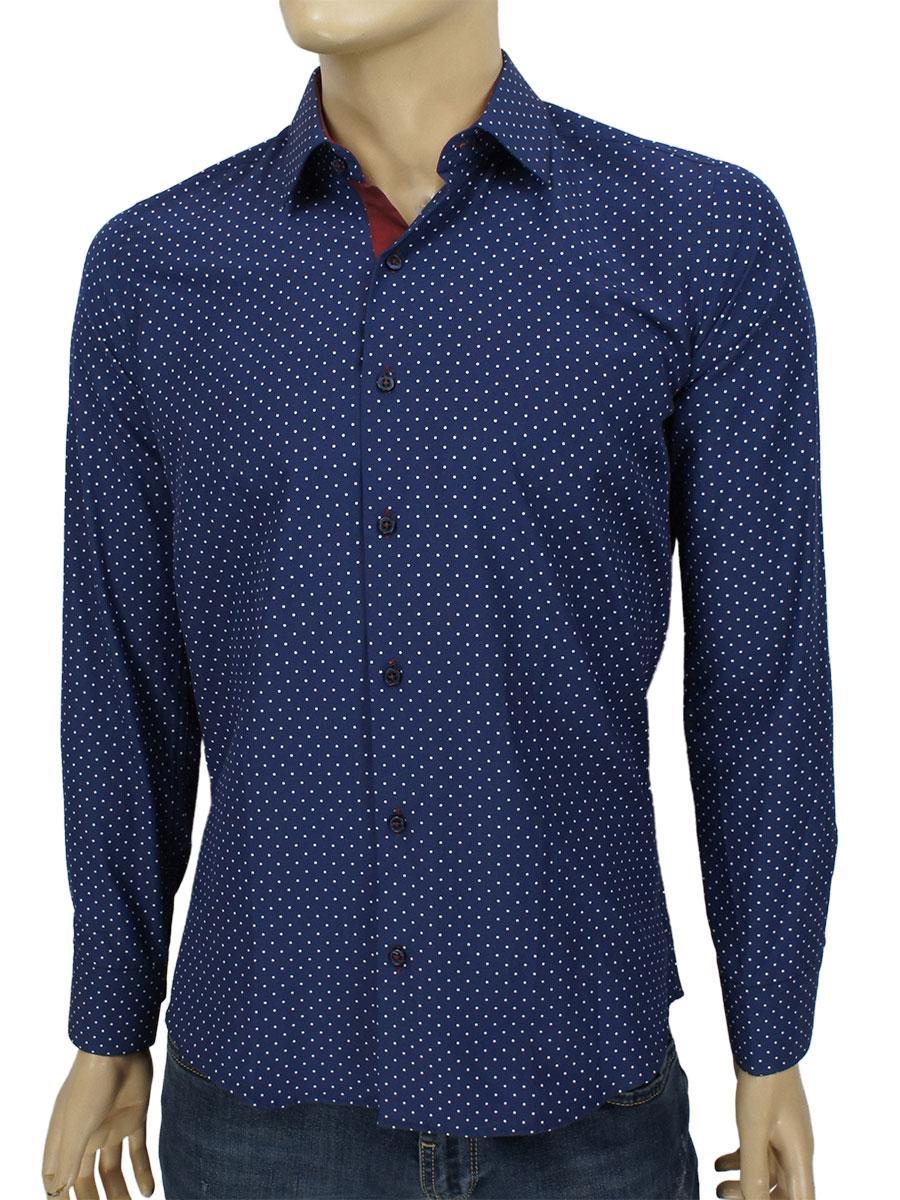 Бавовняна приталена чоловіча сорочка Negredo 1072 NDS 02, фото 1