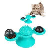 Bronzedog PetFun Іграшка "Карусель" з котячою м'ятою і світлодіодною кулькою для котів