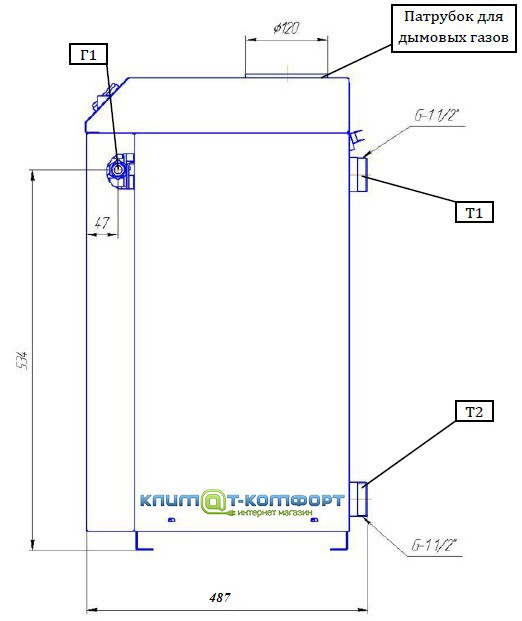 Газовый котел Колви Eurotherm KT 10 TS B Стандарт - фото 3 - id-p29094579