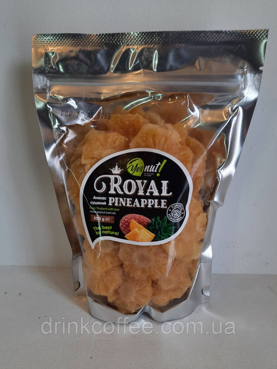 Ананас натуральний сушений Royal pineapple Yesnut 500g