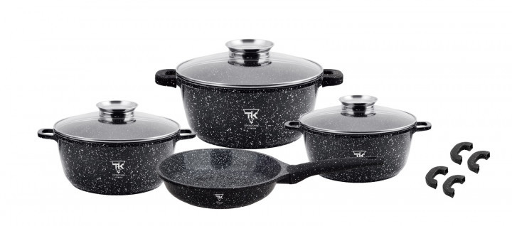 Набір каструль і сковорода Top Kitchen мармурове покриття TK00076