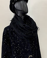 Черный шарф хомут