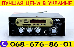 Усилитель звука UKC 2x300W Блютуз + Караоке.Підсилювач.