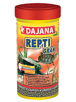 Корм в гранулах для всіх видів водяних черепах Dajana REPTI Gran 100 мл/45