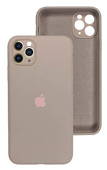 Чохол Silicone case Full Camera Protective для IPhone 12 Pro max Pink Sand пудра