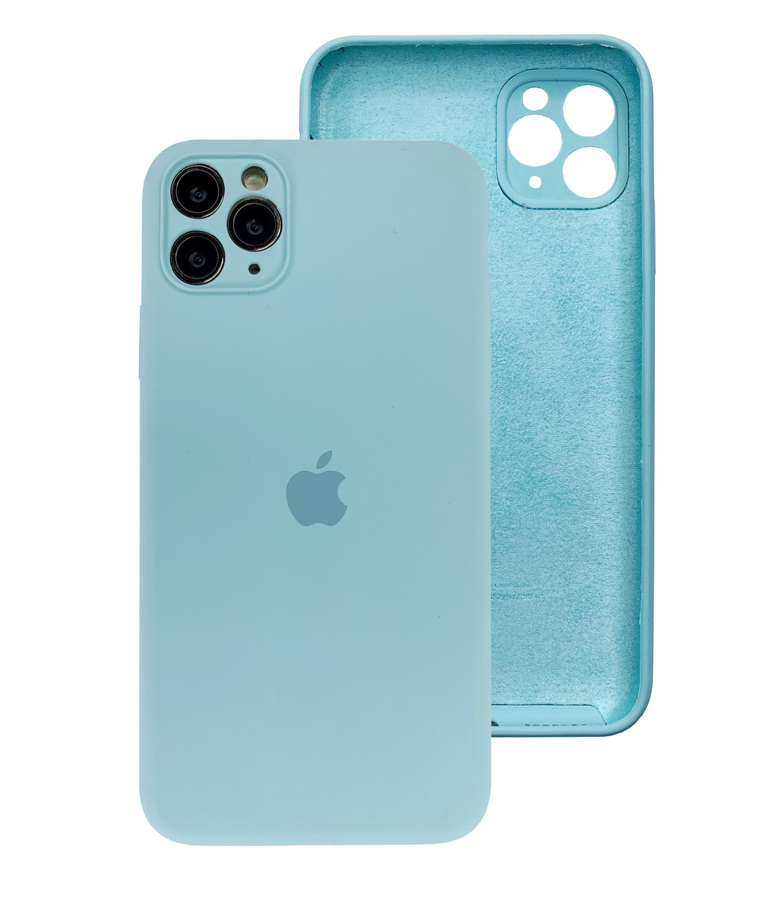 Чохол Silicone case Full Camera Protective для IPhone 12 Pro Sea Blue бірюза