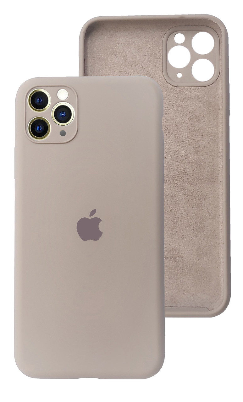 Чохол Silicone case Full Camera Protective для IPhone 12 Pro Lavander лаванда