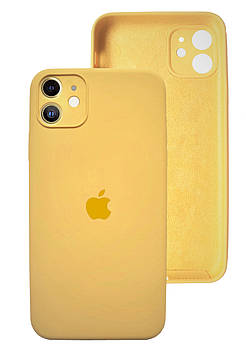 Чохол Silicone case Full Camera Protective для IPhone 12 Yellow жовтий