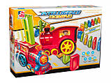 Дитяча іграшка паровозик із доміно Intelligence Domino <unk> Потяг-доміно Happy Truck sciries COLORS 100 деталей, фото 9