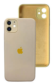 Чохол Silicone case Full Camera Protective для IPhone 12 Mellow yellow жовтий