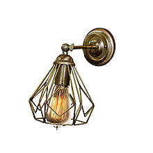 Бра в стилі лофт MSK Electric бронзового кольору NL 5380-1 BN (615985)