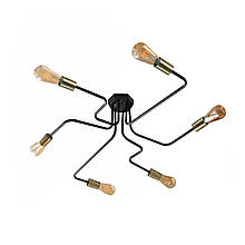 Люстра павук MSK Electric c бронзовими патронами NL 10084/6 BK+BN Мікросхема (615450)