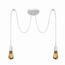 Люстра павук MSK Electric білий на два плафона NL 149-2W (615105)