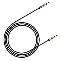 Аудио-кабель AUX для телефона/ смартфона Baseus M30 3.5mm jack 1 м Черный/Серебристый (CAM30-BS1)