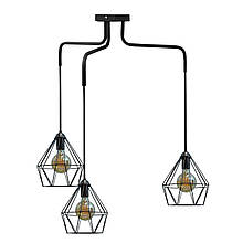 Люстра підвісна в стилі лофт MSK Electric на три плафона NL 10537-3 (615777)