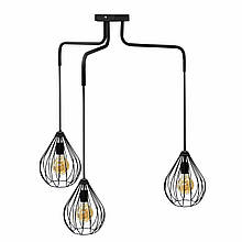 Люстра підвісна в стилі лофт MSK Electric на три плафона NL 12229-3 (615778)