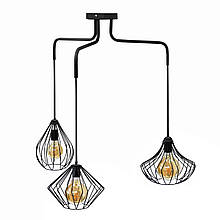 Люстра підвісна в стилі лофт MSK Electric на три плафона NL 1283022-3 (615782)