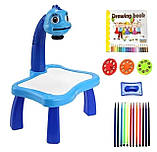 Дитячий стіл проектор для малювання з підсвічуванням Image стіл дитячий мольберт Baby для малювання + ПІДАРОК, фото 3