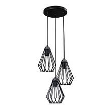 Світильник підвісний в стилі лофт MSK Electric NL 05371-3R на круглій стельової платформі (615362)