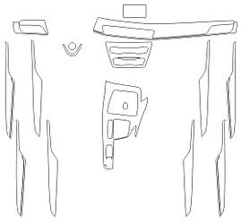 Комплект викрійок для салону BMW X1 2019