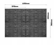 Панель для інструментів перфорована 115х78см 32 лотка / скриньки, фото 2