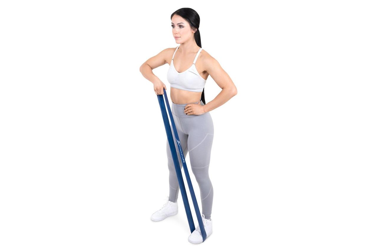 Резинка для подтягиваний, турника, фитнеса ProSource XFit 22кг до 54кг (PS-1017-blue-50-120lb) синий - фото 4 - id-p1381461020