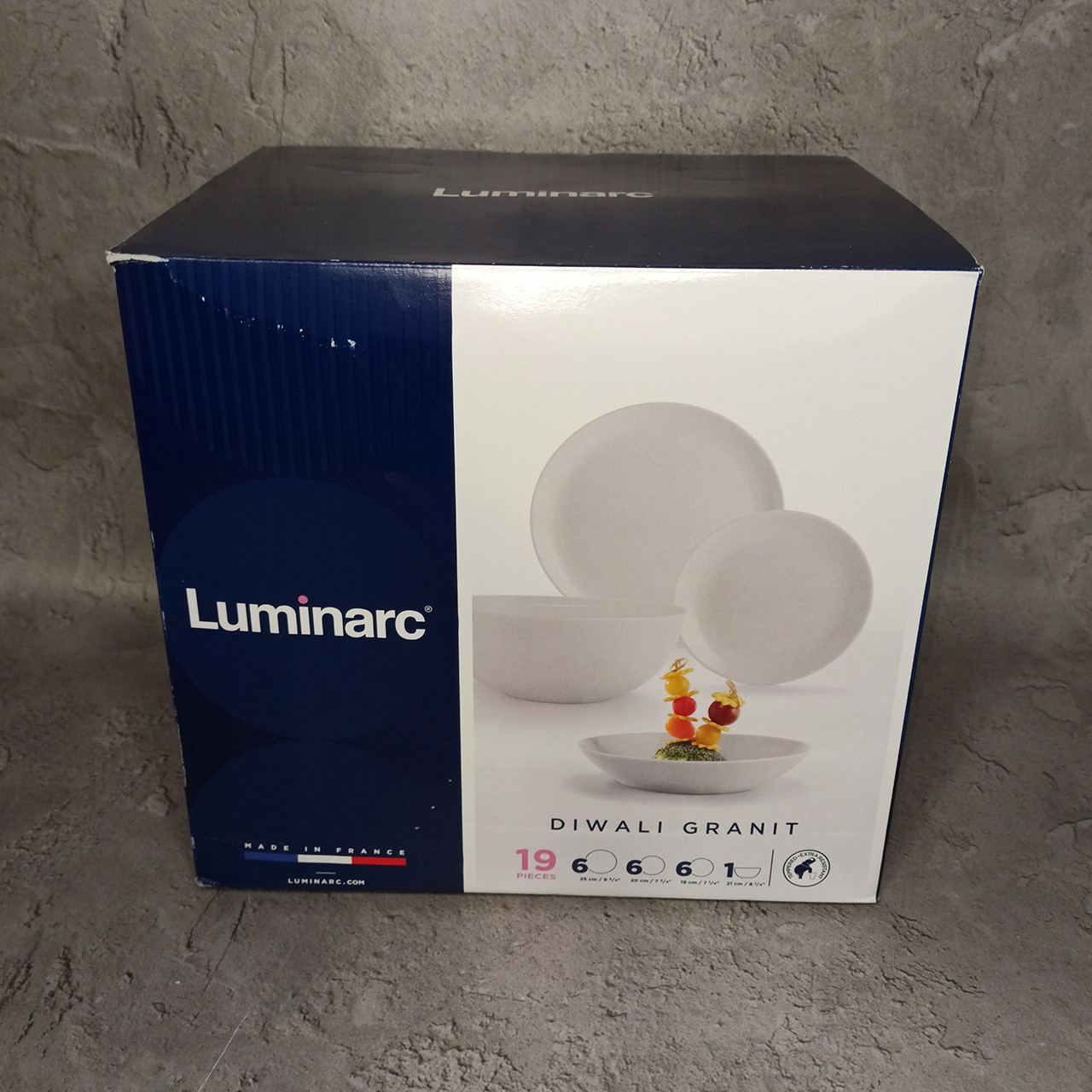 Сервіз Luminarc Diwali Granit сірий 19 предметів