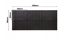 Панель для інструментів перфорована 170х78см 50 лотків / ящиків, фото 3