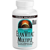 Мультивітаміни, Elan Vital Multiple, Source Naturals, 90 таблеток
