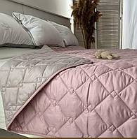 Покрывало стеганое на кровать Стиль Cube розовая пудра ТМ Идея 170х210см двуспальный