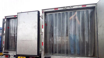 Стрічкова теплоізоляційна завіси ПВХ | Термоштори на двері в магазин для прохолоди, фото 5