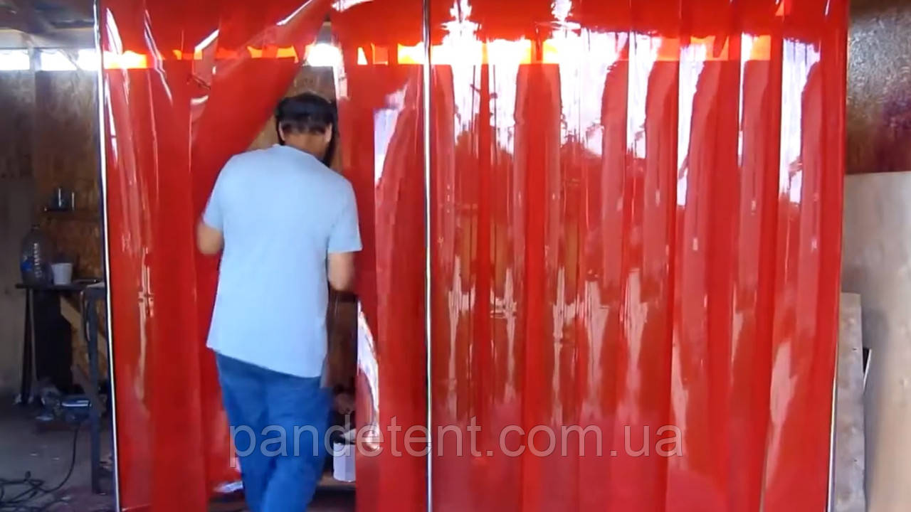 Стрічкова теплоізоляційна завіса ПВХ силіконова штора для кафе, ресторану, харчового виробництва.