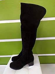 STTOPA демі зима. Висота 56 см. Розміри 42-44. Чоботи ботфорти великих розмірів. Каблук 6 см. 244-4244-6