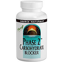 Біла Фасоль Фаза 2, Phase 2 Carbohydrate Blocker, Source Naturals, 500 мг, 60 таблеток