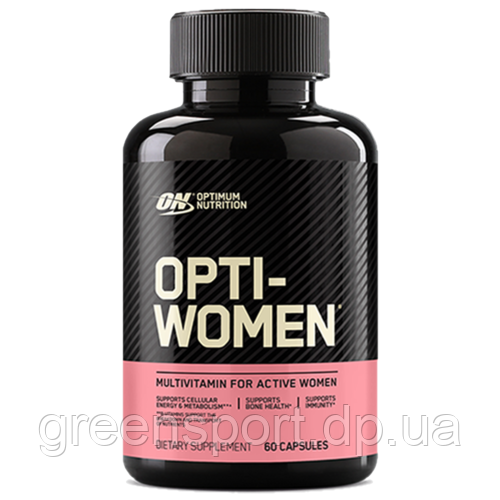 Optimum Nutrition Opti-Women 60 капсул, комплекс вітамінів та мінералів для жінок, антиоксиданти, імунітет