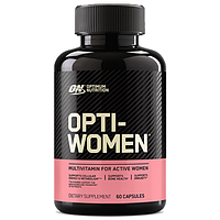 Optimum Nutrition Opti-Women 60 капсул, комплекс витаминов и минералов для женщин, антиоксиданты, иммунитет