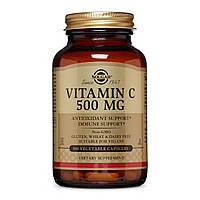 Витамин C, 500 мг, Vitamin C, 500 mg, Solgar, 100 вегетарианских капсул
