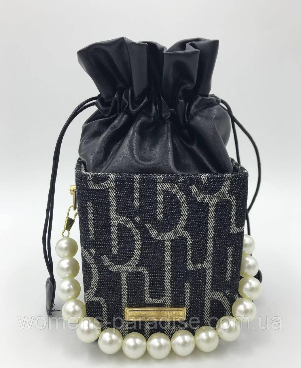 Женская сумка. Стильная женская мини сумка. Небольшая вместительная сумочка черного цвета - фото 2 - id-p1381492637